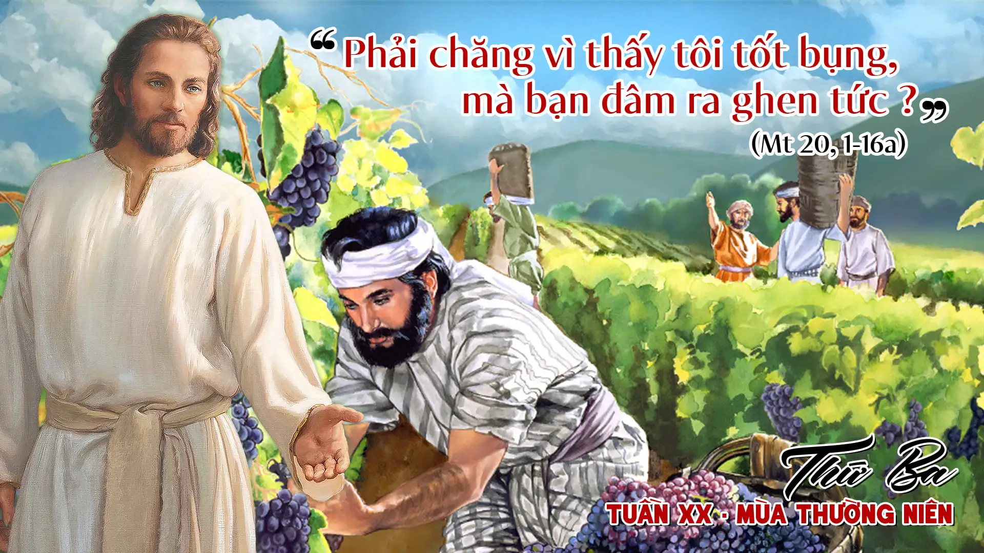 Suy Niệm Lời Chúa | Thứ Tư Tuần XX Mùa Thường Niên | Mt 20:1-16a | Phút Cầu  Nguyện