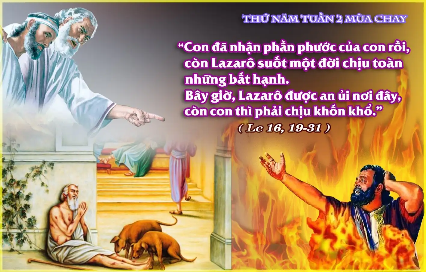 Suy Niệm Lời Chúa | Thứ Năm Tuần II Mùa Chay | Lc 16:19-31 | Phút Cầu Nguyện | hiệp thông Loan bao Tin mừng